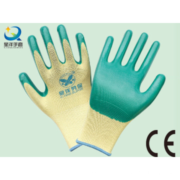 13G Nitrile Polyester Shell, Nitrile Revêtu, Gants De Travail (N6010)